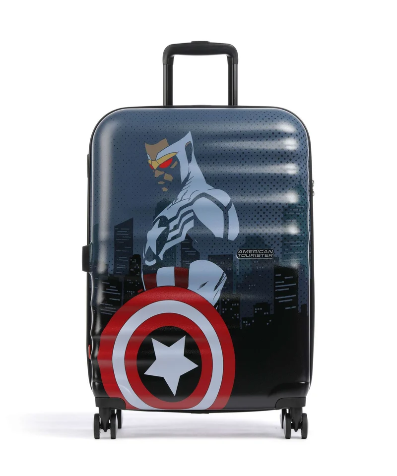American Tourister Wavebreaker Disney 4-Rollen Trolley captain america city