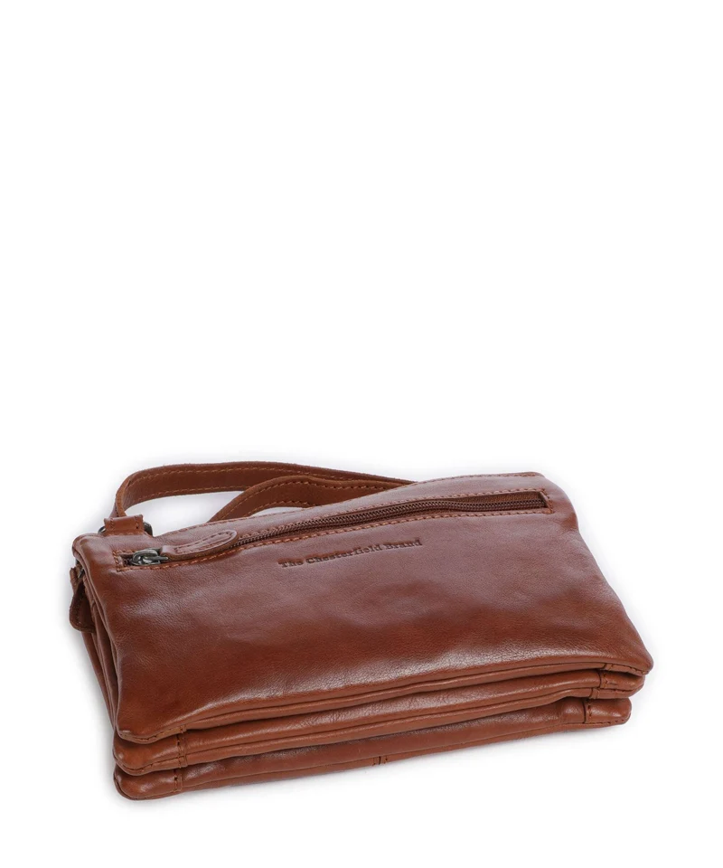 The Chesterfield Brand Washed Waxed Cow Osaka Umhängetasche cognac