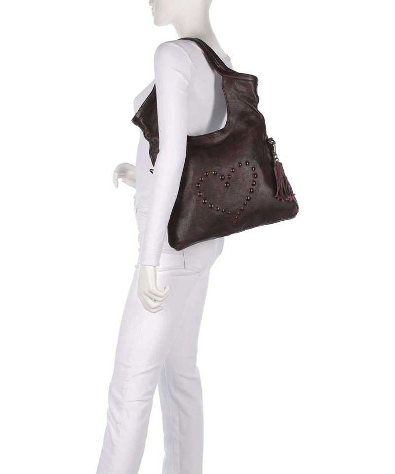 Taschendieb Wien Herzoggasse 3 Schultertasche mokka