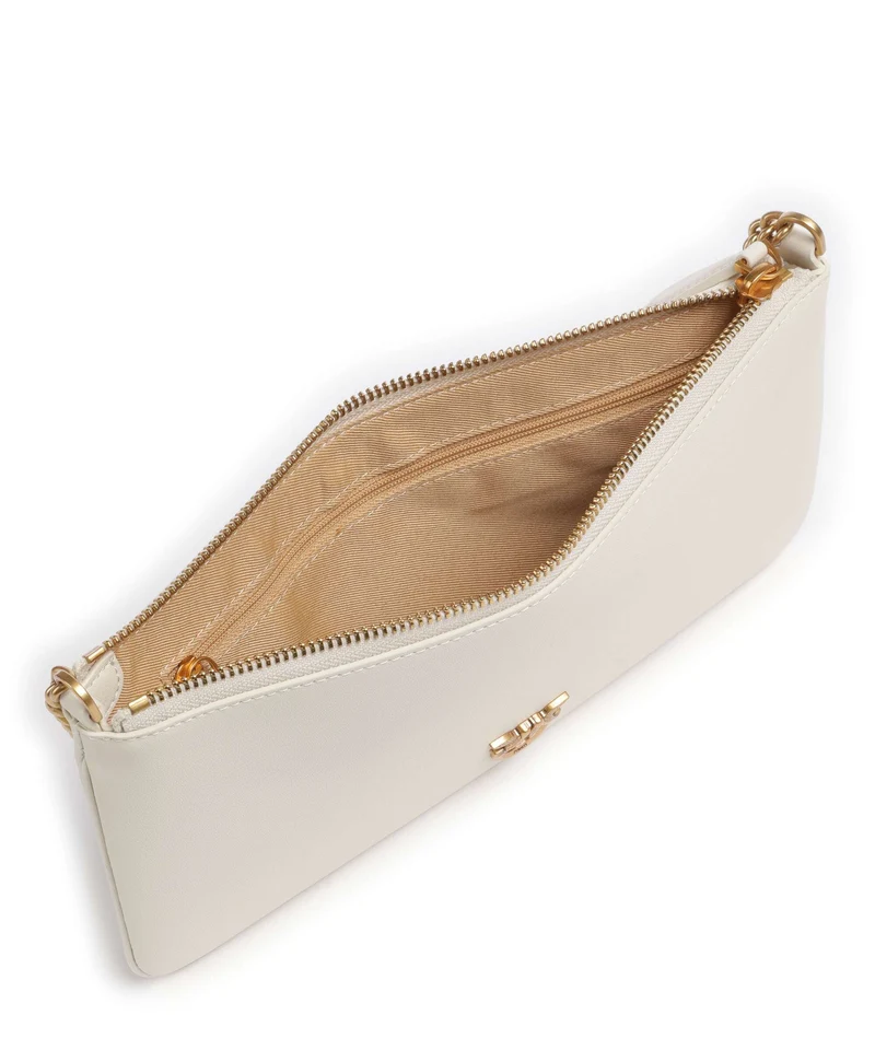 Pinko Flat Horizontal Schultertasche bianco seta/antique gold