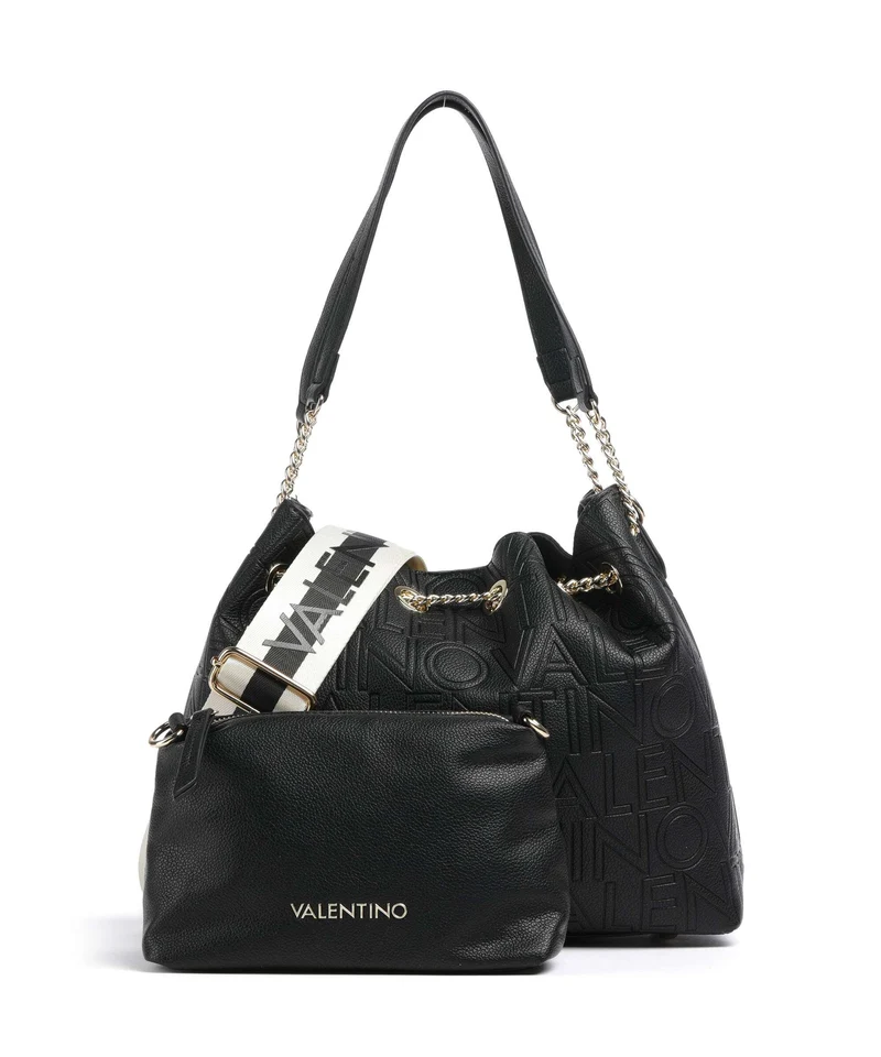 Valentino Bags Pansy Bucket Handtasche nero