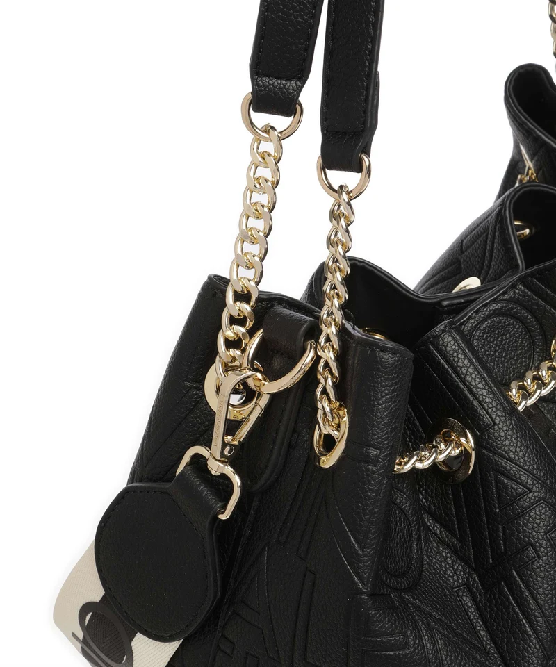 Valentino Bags Pansy Bucket Handtasche nero