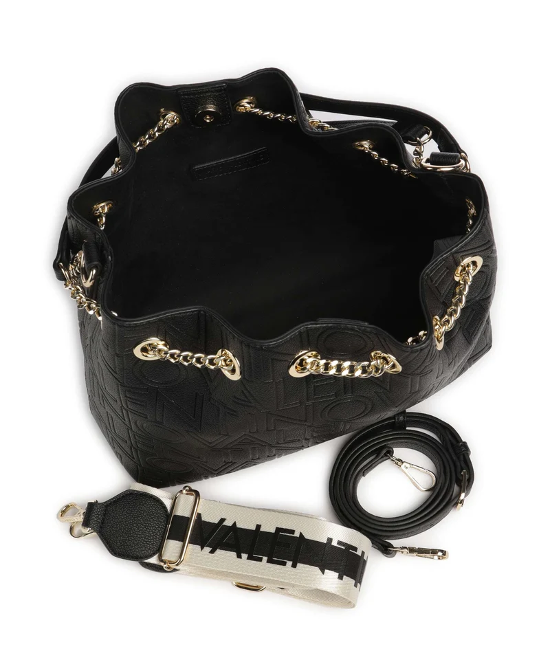 Valentino Bags Pansy Bucket Handtasche nero