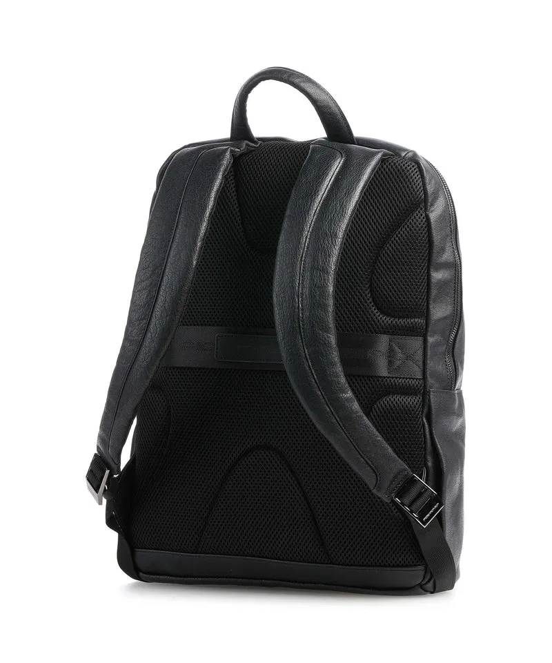 Piquadro Black Square Laptop-Rucksack black