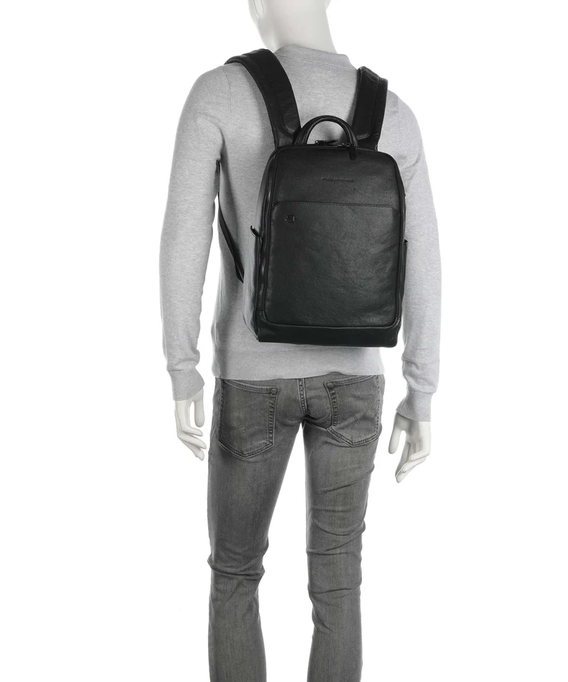 Piquadro Black Square Rucksack nero