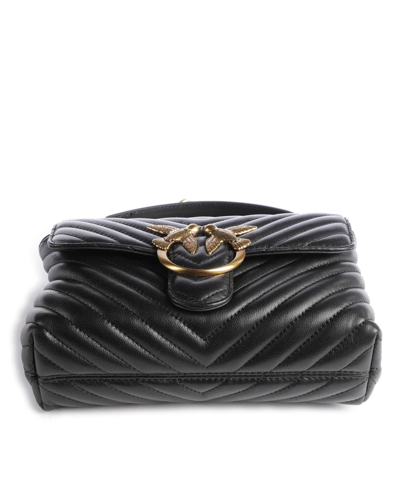 Pinko Love Lady Puff Mini Handtasche nero/antique gold