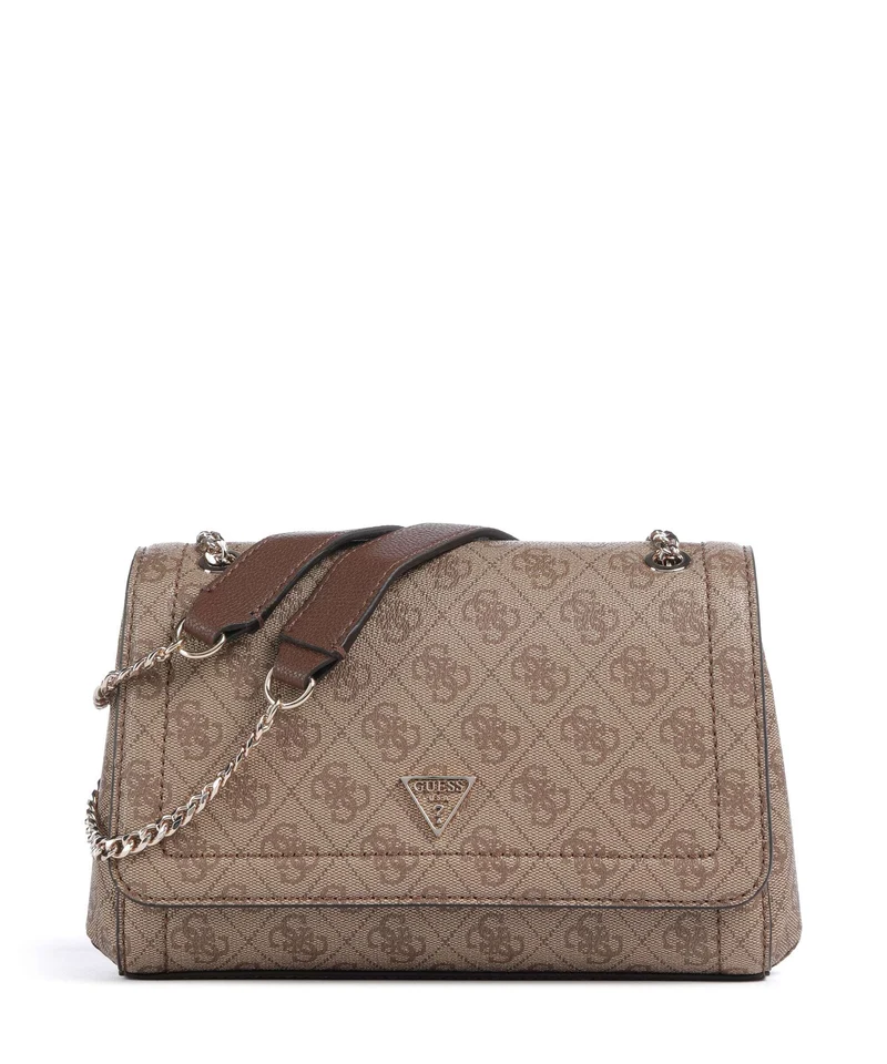 Guess Noelle Schultertasche latte logo/brown