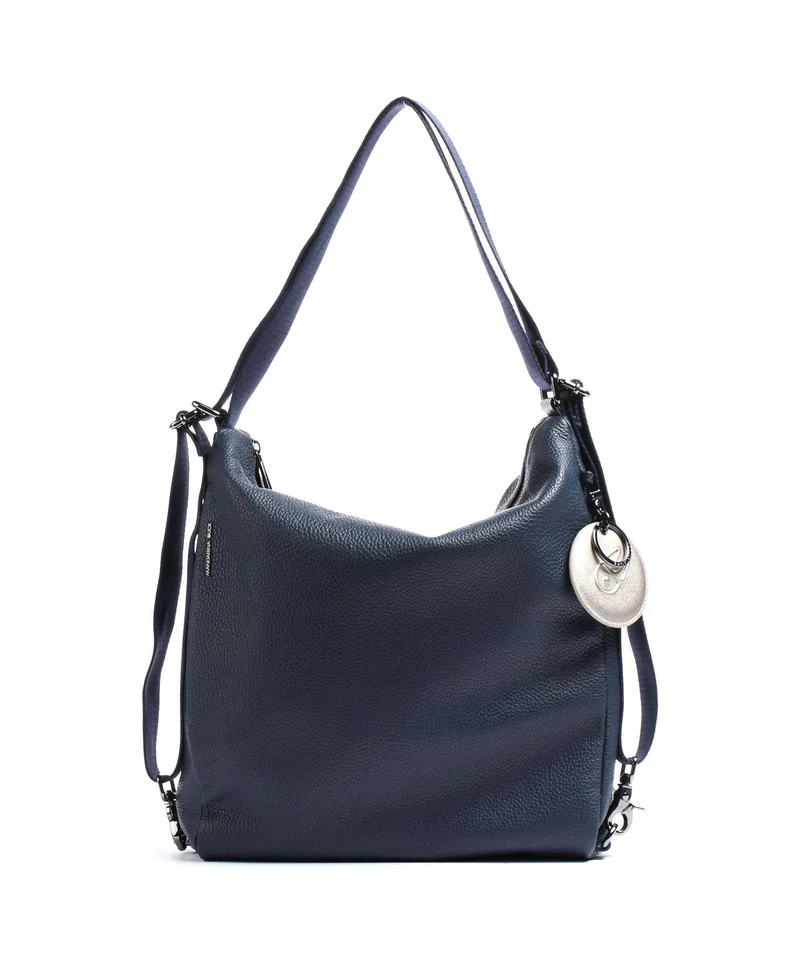 Mandarina Duck Mellow Leather Rucksack-Tasche dress blue