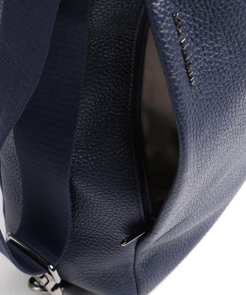 Mandarina Duck Mellow Leather Rucksack-Tasche dress blue