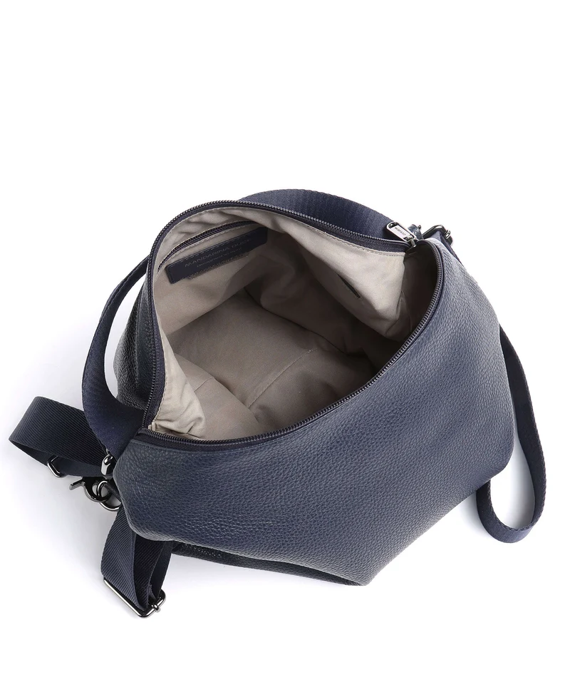 Mandarina Duck Mellow Leather Rucksack-Tasche dress blue