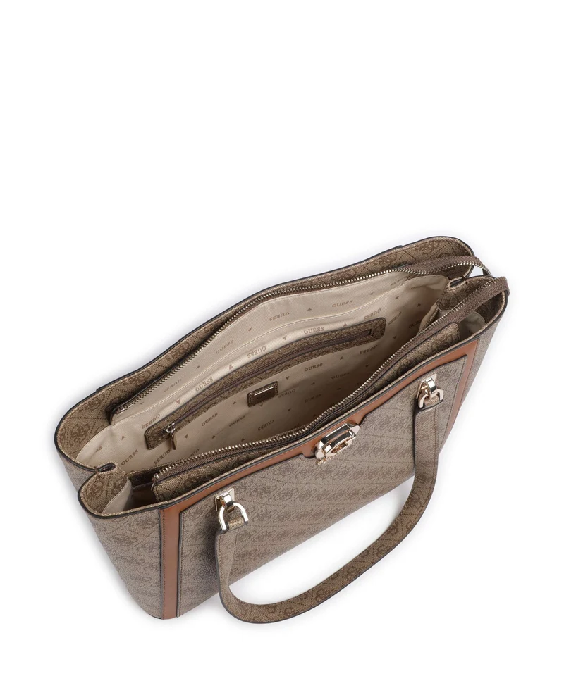 Guess Orlina 4G Logo Shopper latte logo/brown