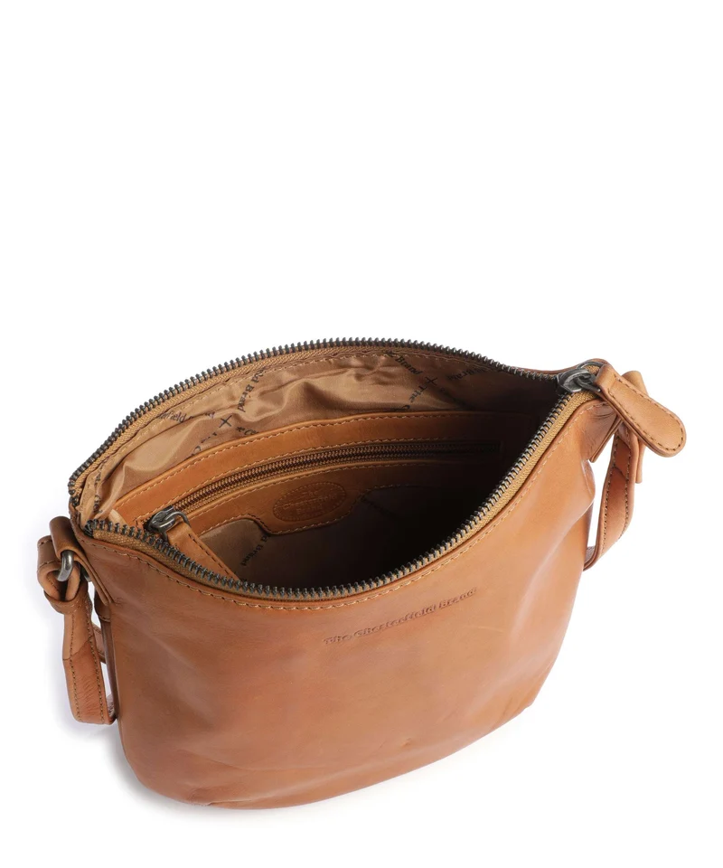 The Chesterfield Brand Wax Pull Up Cow Redding Umhängetasche cognac