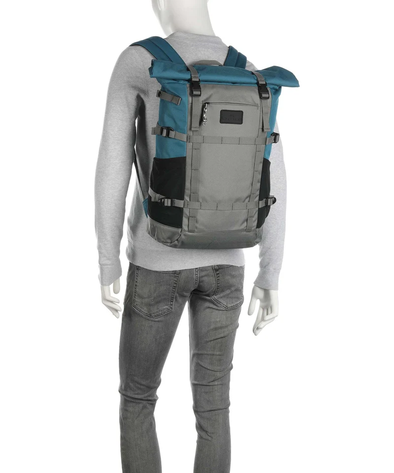 Doughnut Paratrooper Rolltop Rucksack grey/teal