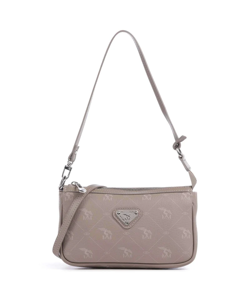 Maison Mollerus Pecarus Missy Schultertasche taupe/rosé/silber