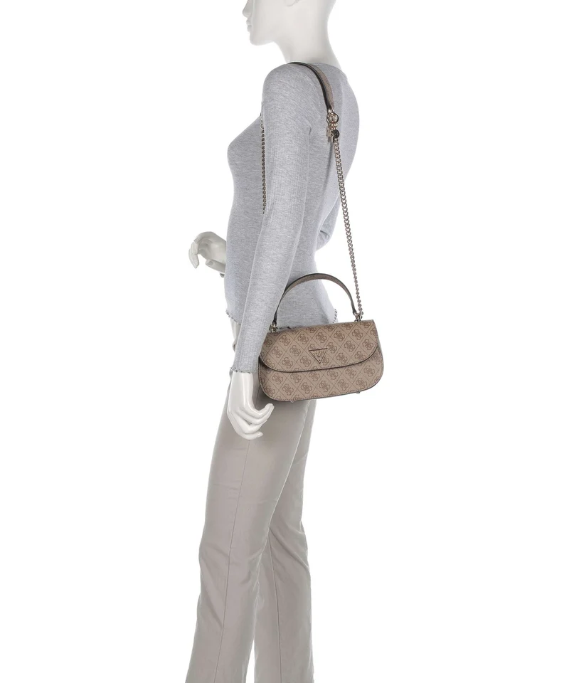 Guess Erica Schultertasche latte logo