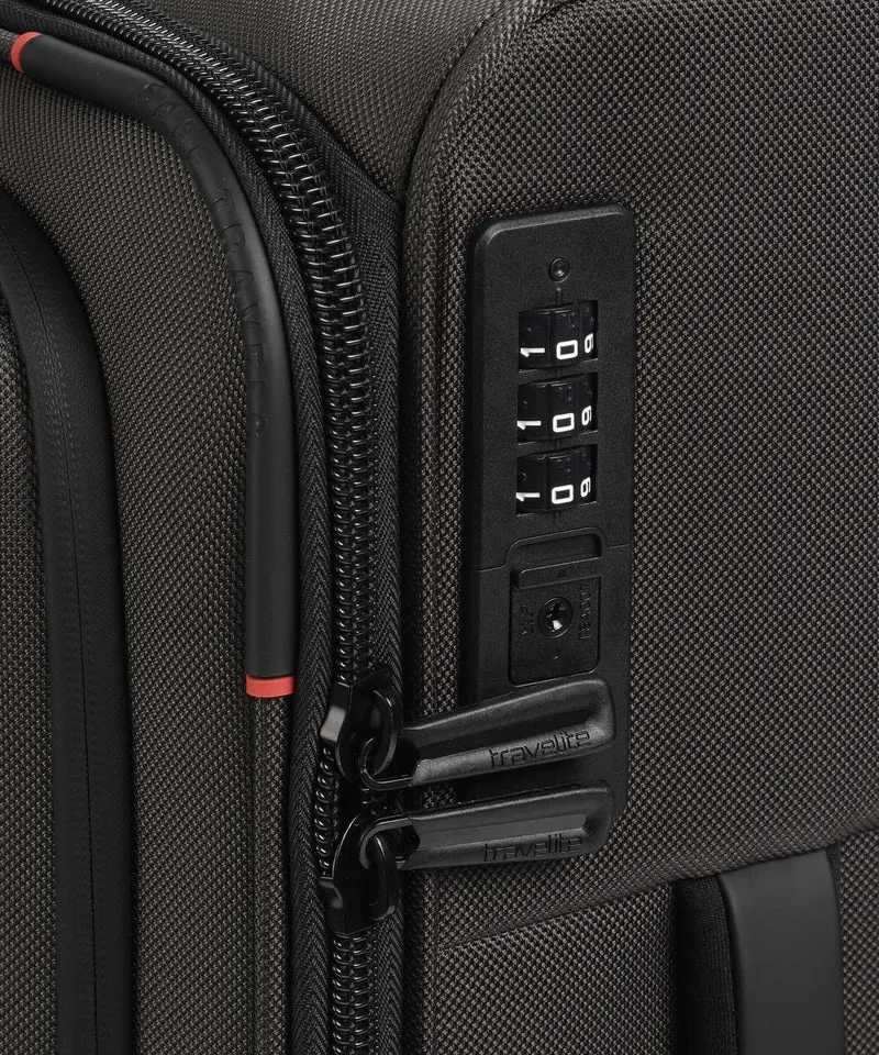 Travelite Crosslite 5.0 4-Rollen Trolley oliv